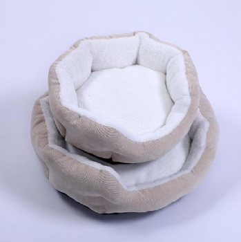 Eco Friendly Four Seasons Available Round Cat Bed Luxury Soft Pet Sofa Custom Dog Products