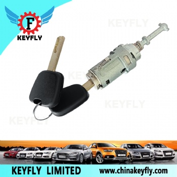  Front Left Door Lock Barrel With Two Keys Kit 9170T9 Fit For Citroen C2 C3 C4 9170T5 256924 9170W9 XT121M3	