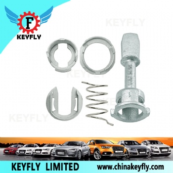  Car Front Door Lock Barrel 45 mm Repair Kit 1U0837167E for VW Skoda  Polo Bora Jetta Fabia Octavia 1U0837167,1U0837168,107837167DB,107837168DB	