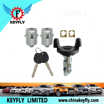 Full Car Lock Set with Long Plastic Key Head for Cadillac Chevrolet Buick KEYFLY KD012Q7