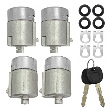  Door Lock Cylinder Set (4pcs) for Chevrolet GMC OEM 706591 15026223 598007 KEYFLY XF045M10	