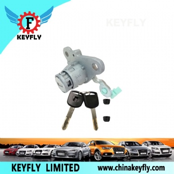 Left Door Lock Cylinder with 2 Keys for Honda Jazz Fit OEM 72185-SLN-A01 KEYFLY BT027M5