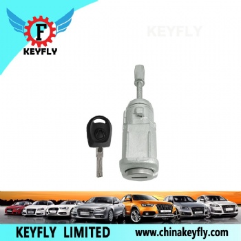 Right Door Lock Cylinder with 1 Key for VW POLO OEM 604837168 KEYFLY DZ068M2