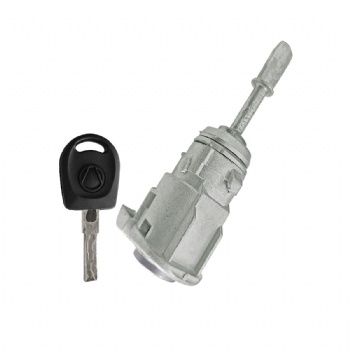  Right Door Lock Cylinder with 1 Key for VW POLO OEM 604837168 KEYFLY DZ068M2	