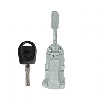  Right Door Lock Cylinder with 1 Key for VW POLO OEM 604837168 KEYFLY DZ068M2	