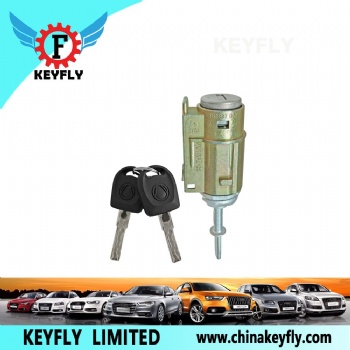 Left Door Lock Cylinder with 2 Keys for Audi A6 KEYFLY DZ107M3