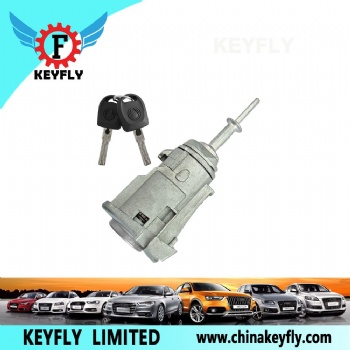 Door Lock Cylinder with 2 Keys for VW OEM 1U0837167C 1U0837168C KEYFLY DZ254M3