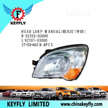 Head Lamp (Manual) for Kia Sportage 2005-2008 OEM 92102-03000