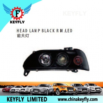 Head Lamp Black Rim/Led for Kia Optima 2005 / Pride 2003 III