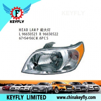 Head Lamp for Chevrolet/Daewoo Aveo 2009 OEM 96650522