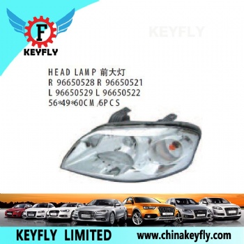 Head Lamp for Chevrolet/Daewoo Matiz 2005 / Aveo 2007 OEM 96650528
