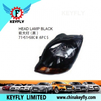 Head Lamp Black for Chevrolet/Daewoo Damas 1998 / Damas / Damas 2005 / Matiz 2005