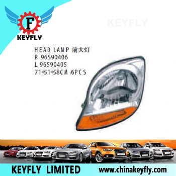 Head Lamp for Chevrolet/Daewoo Damas 1998 / Damas / Damas 2005 / Matiz 2005 OEM 96590406