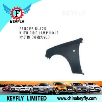 Fender Black With Side Lamp Hole for Chevrolet/Daewoo Lanos 1996-2003