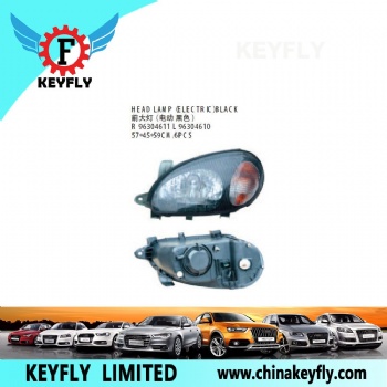 Head Lamp (Electric)Black for Chevrolet/Daewoo Leganza 1997 / Lanos 1996-2003 OEM 96304611