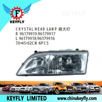 Crystal Head Lamp for Chevrolet/Daewoo Matiz 2001 / Spark 2001 II / Matiz 1999 / Spark 1999 I / Espero 1992-1996 OEM 96179919