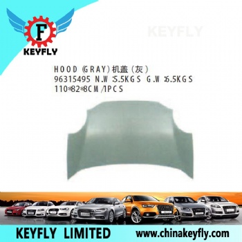 Hood (Gray) for Chevrolet/Daewoo Matiz 2001 / Spark 2001 II OEM 96315495