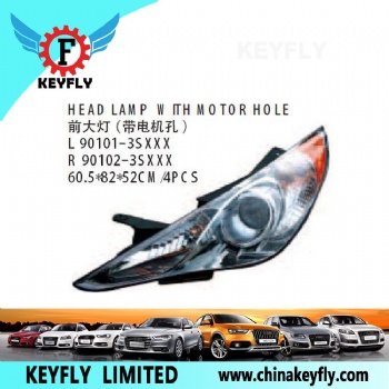 Head Lamp With Motor Hole for Hyundai H-1 / Sonata 2011 OEM 90102-3SXXX