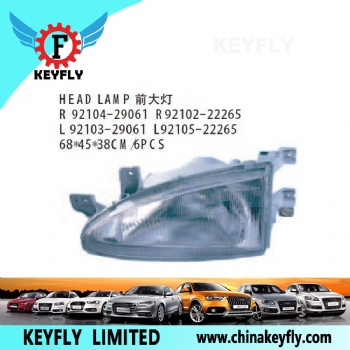 Head Lamp for Hyundai i10 / Accent 1996 3D OEM 92104-29061