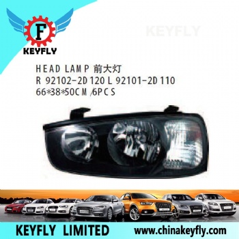 Head Lamp for Hyundai Elantra 2002-2003 / i10 OEM 92102-2D120